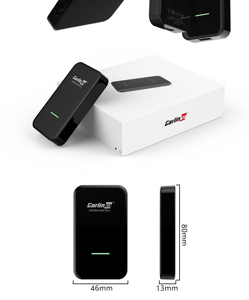 ia_700000021.png Ny 3.0 Carlinkit (U2W plus) trådløs adapter for fabrikkmontert CarPlay Konverter fabrikkmontert kablet til trådløs CarPlay - Bilde 6