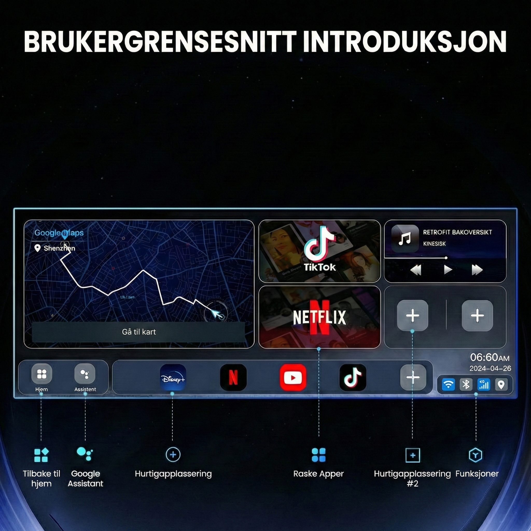 无线盒子31 Android- og iOS-multimedia AI-boks for alle trådløse CarPlay-bilmodeller - Bilde 6